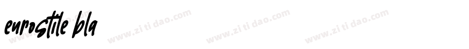 eurostile bla字体转换